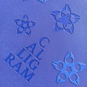 Calligram coated fabric for autos and furniture